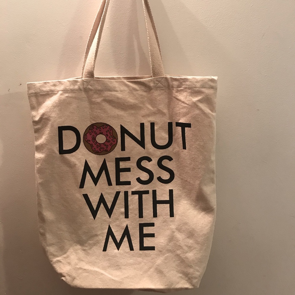 NWT World Market Donut Mess With Me Tote